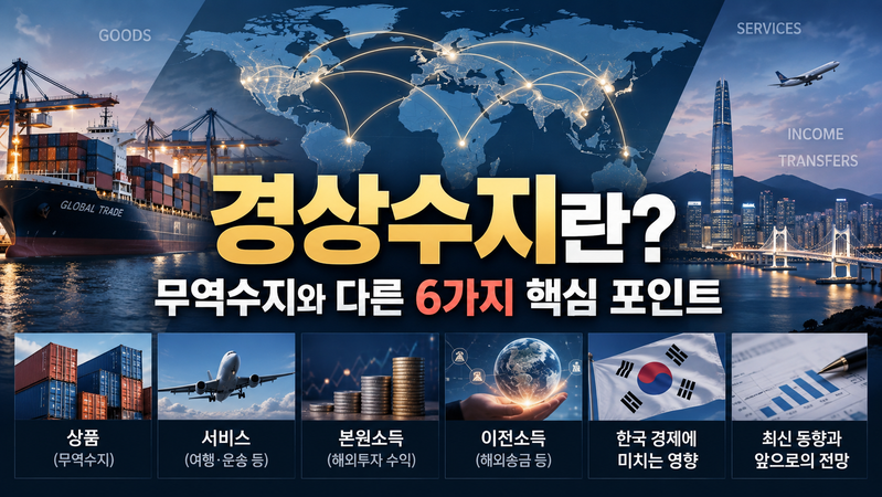 경상수지란? 무역수지와 무엇이 다를까
